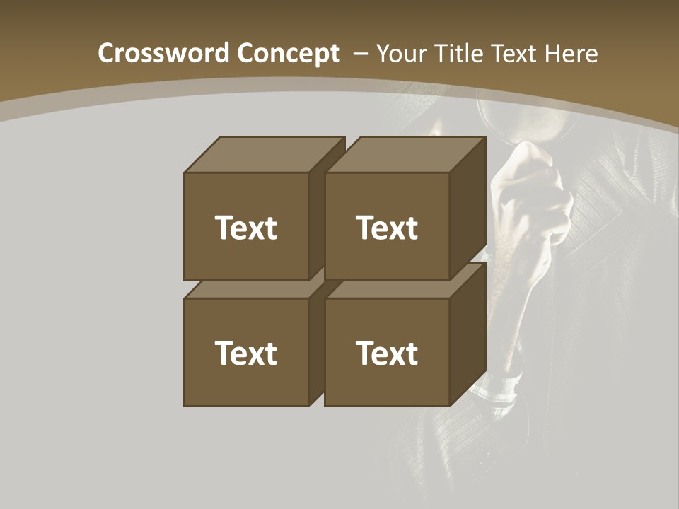 Think Develop Black PowerPoint Template