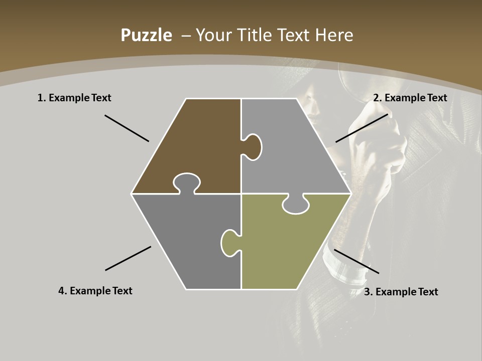 Think Develop Black PowerPoint Template