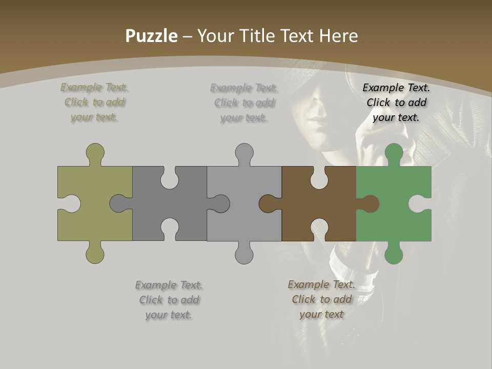Think Develop Black PowerPoint Template