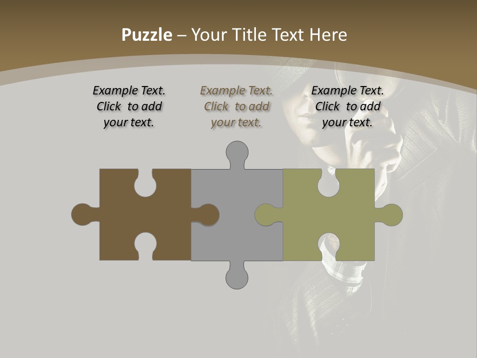 Think Develop Black PowerPoint Template