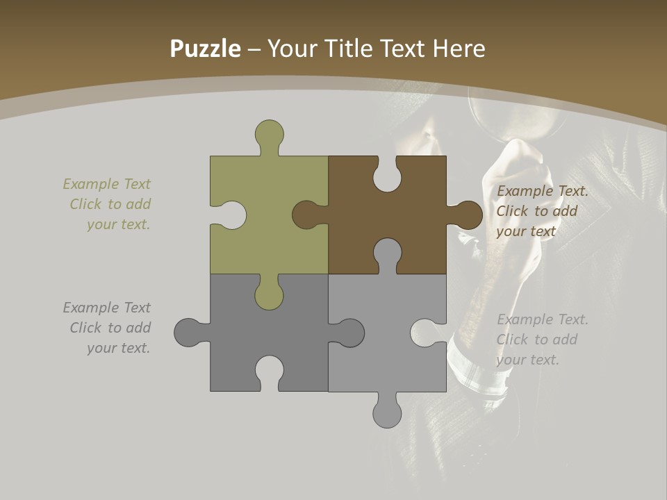Think Develop Black PowerPoint Template