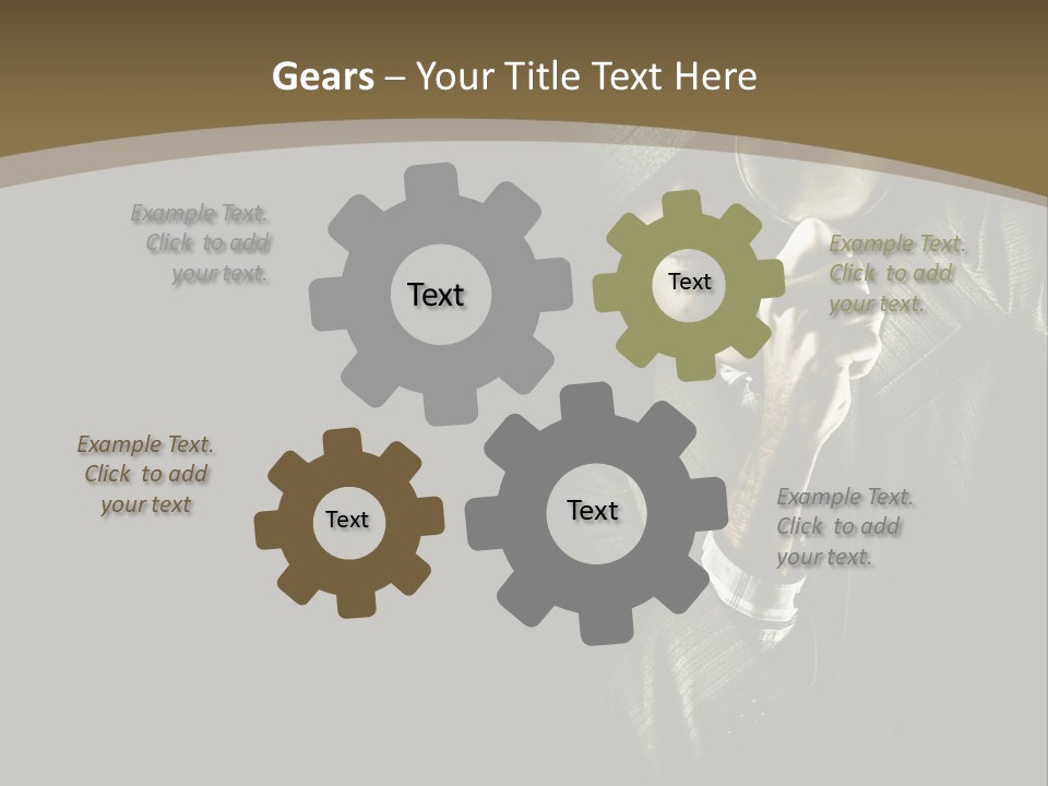 Think Develop Black PowerPoint Template