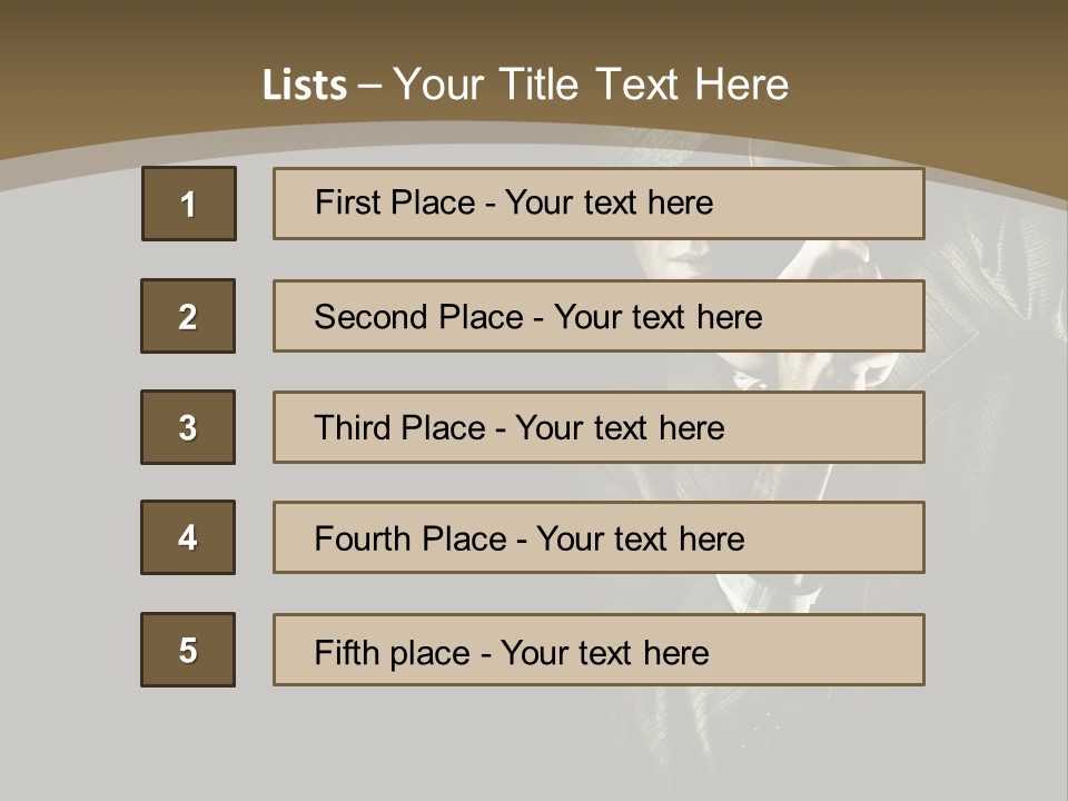 Think Develop Black PowerPoint Template
