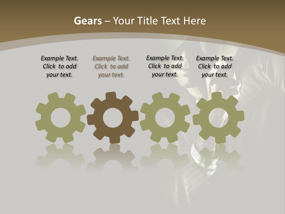 Think Develop Black PowerPoint Template