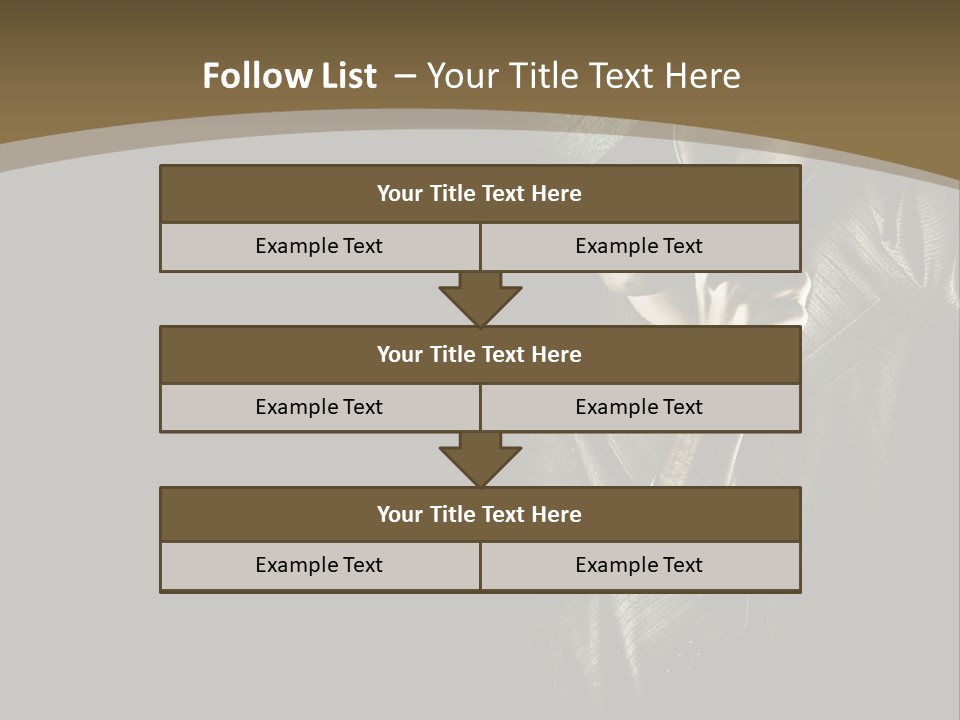 Think Develop Black PowerPoint Template