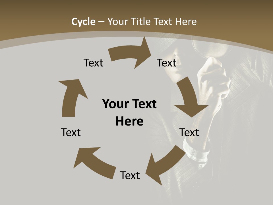 Think Develop Black PowerPoint Template