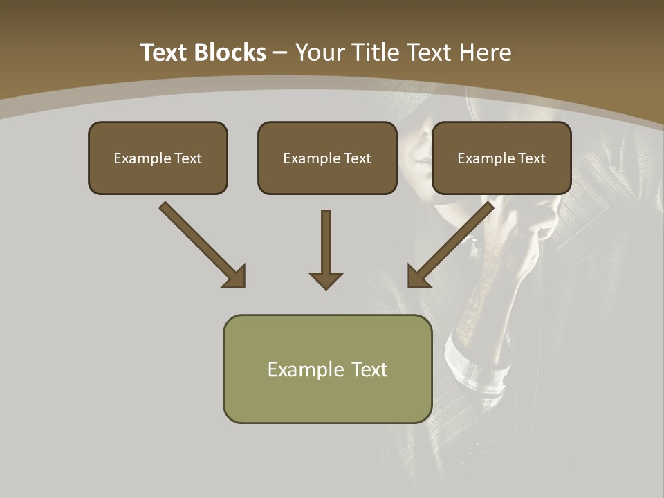 Think Develop Black PowerPoint Template