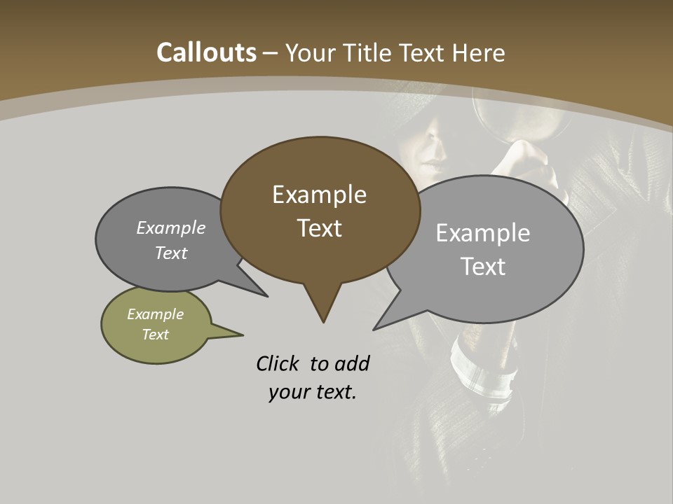 Think Develop Black PowerPoint Template