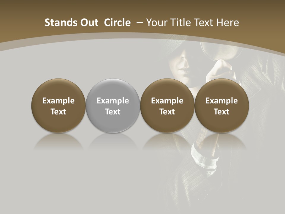 Think Develop Black PowerPoint Template