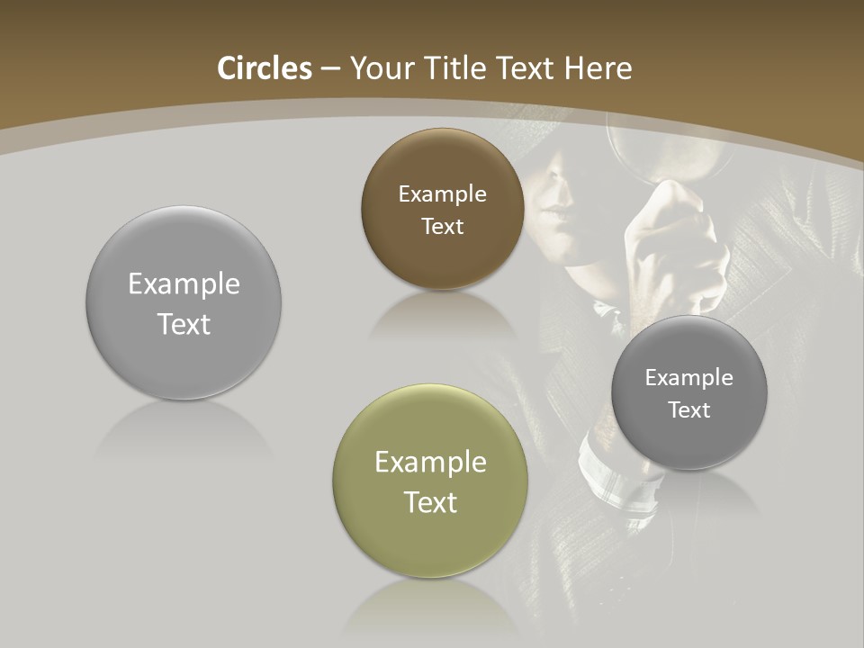 Think Develop Black PowerPoint Template