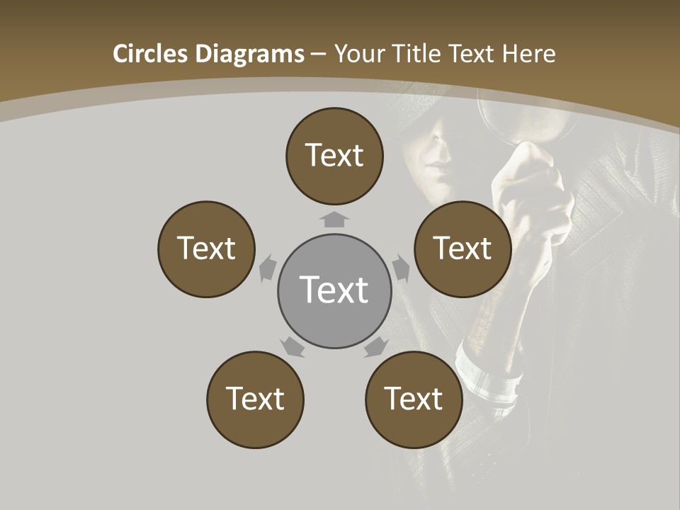 Think Develop Black PowerPoint Template