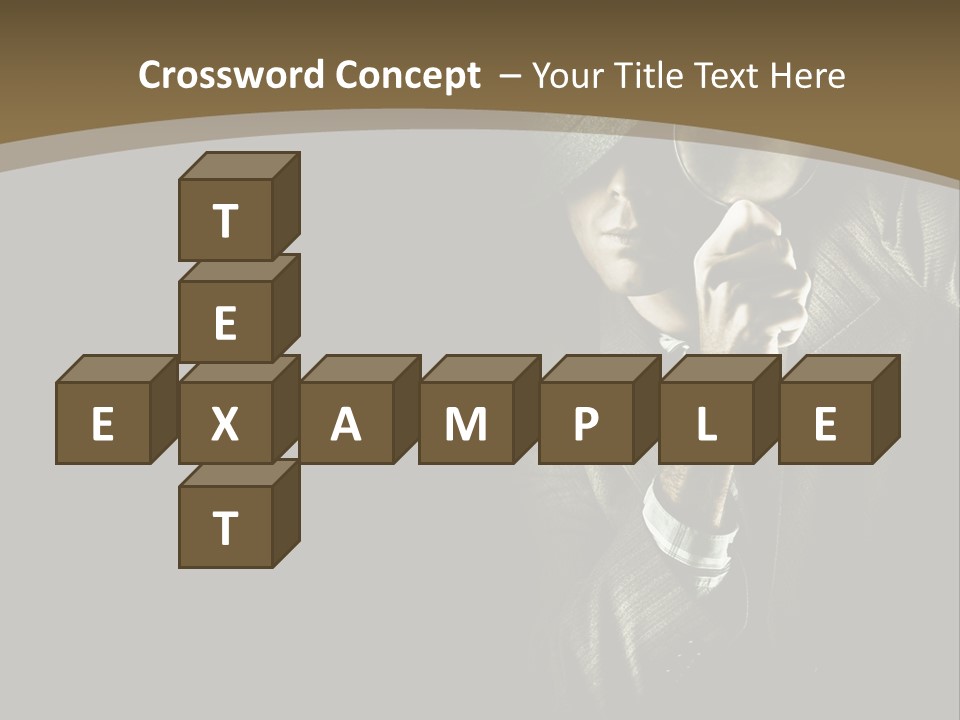 Think Develop Black PowerPoint Template