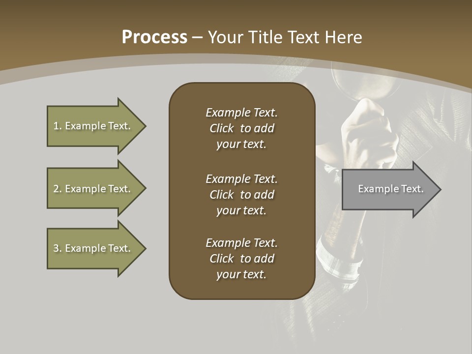 Think Develop Black PowerPoint Template