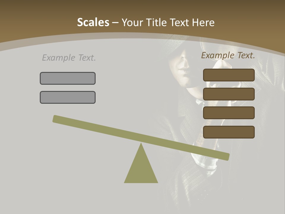 Think Develop Black PowerPoint Template
