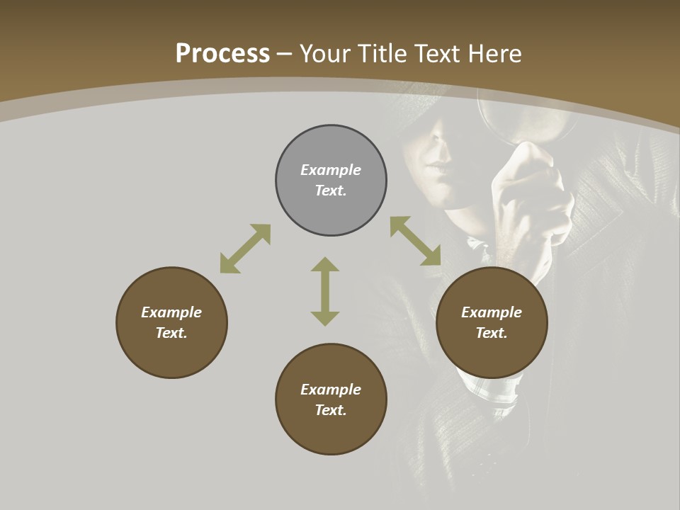 Think Develop Black PowerPoint Template