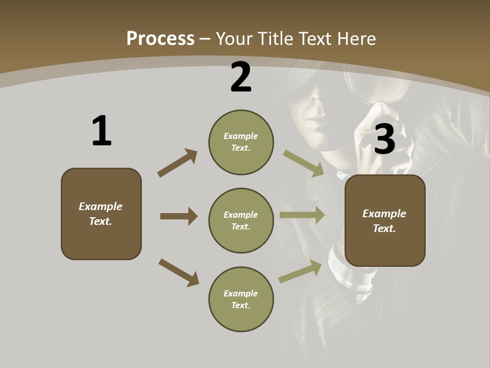 Think Develop Black PowerPoint Template