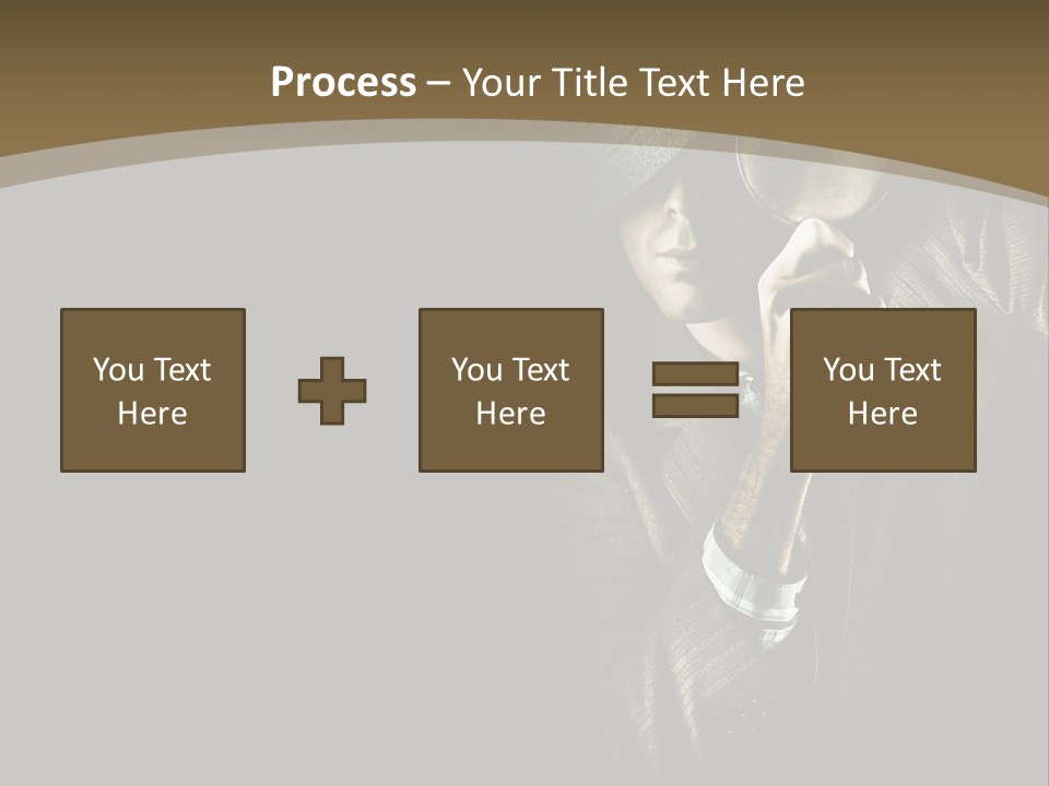 Think Develop Black PowerPoint Template