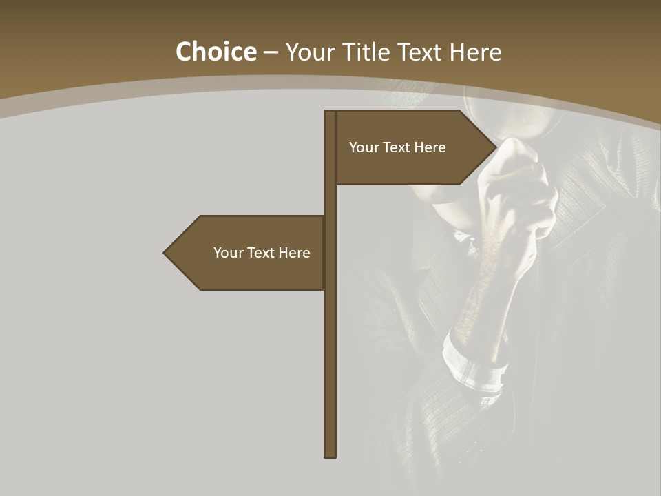 Think Develop Black PowerPoint Template