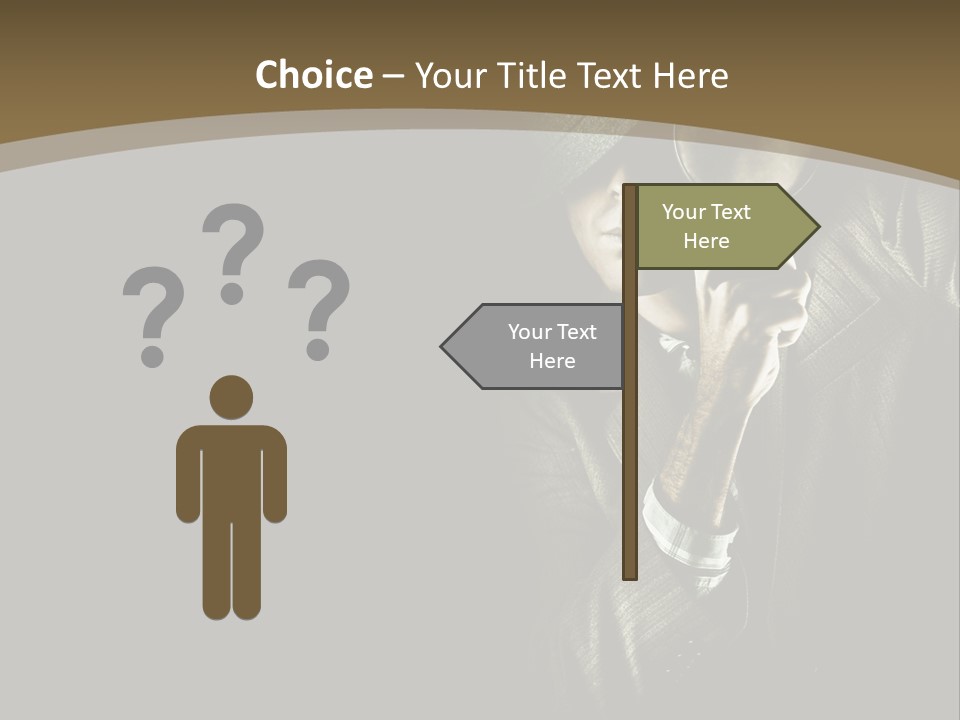 Think Develop Black PowerPoint Template
