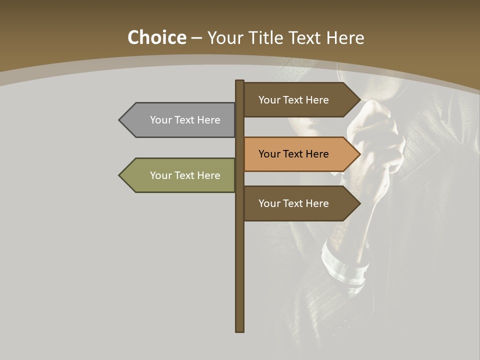 Think Develop Black PowerPoint Template