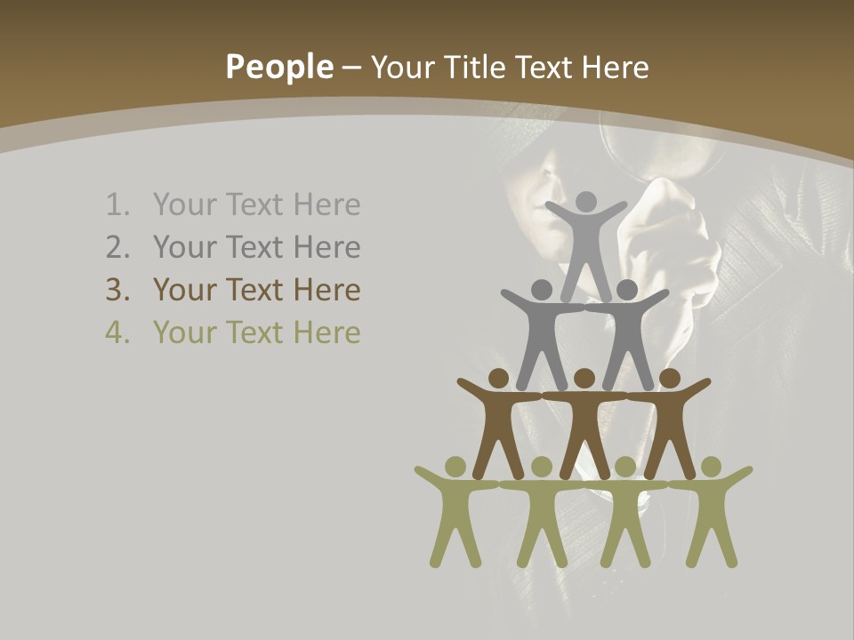 Think Develop Black PowerPoint Template