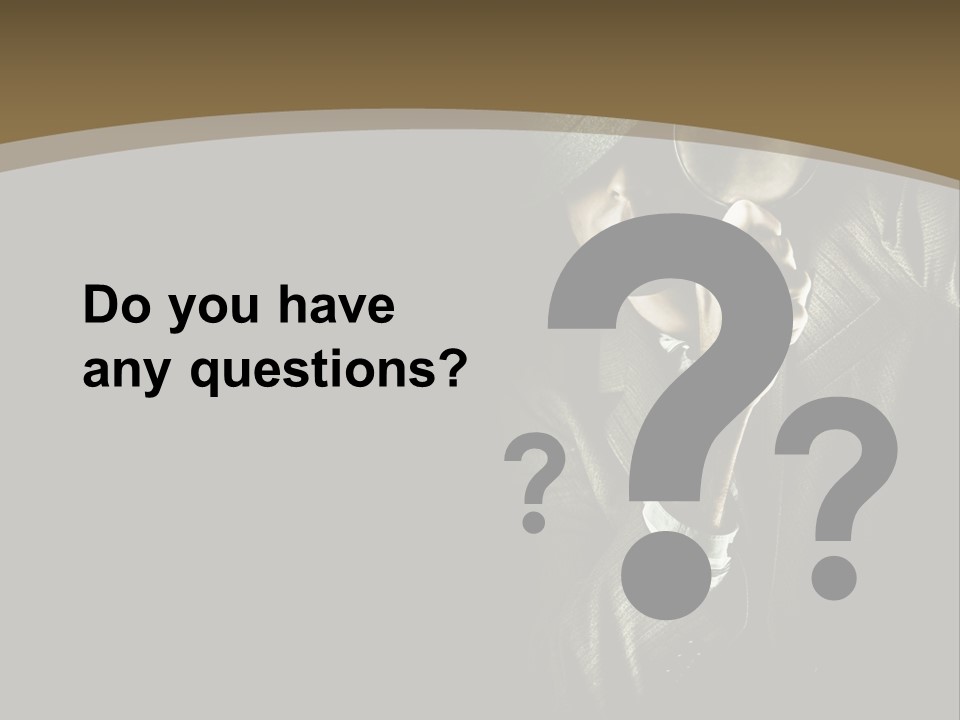 Think Develop Black PowerPoint Template