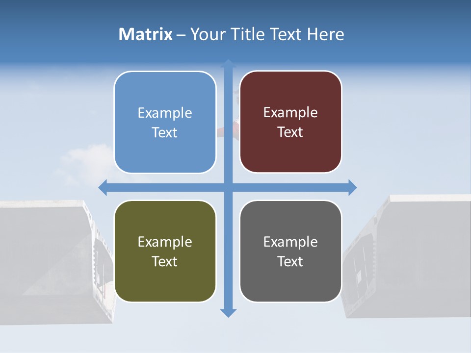 Woman Freedom Cloud PowerPoint Template