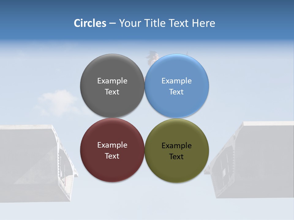 Woman Freedom Cloud PowerPoint Template