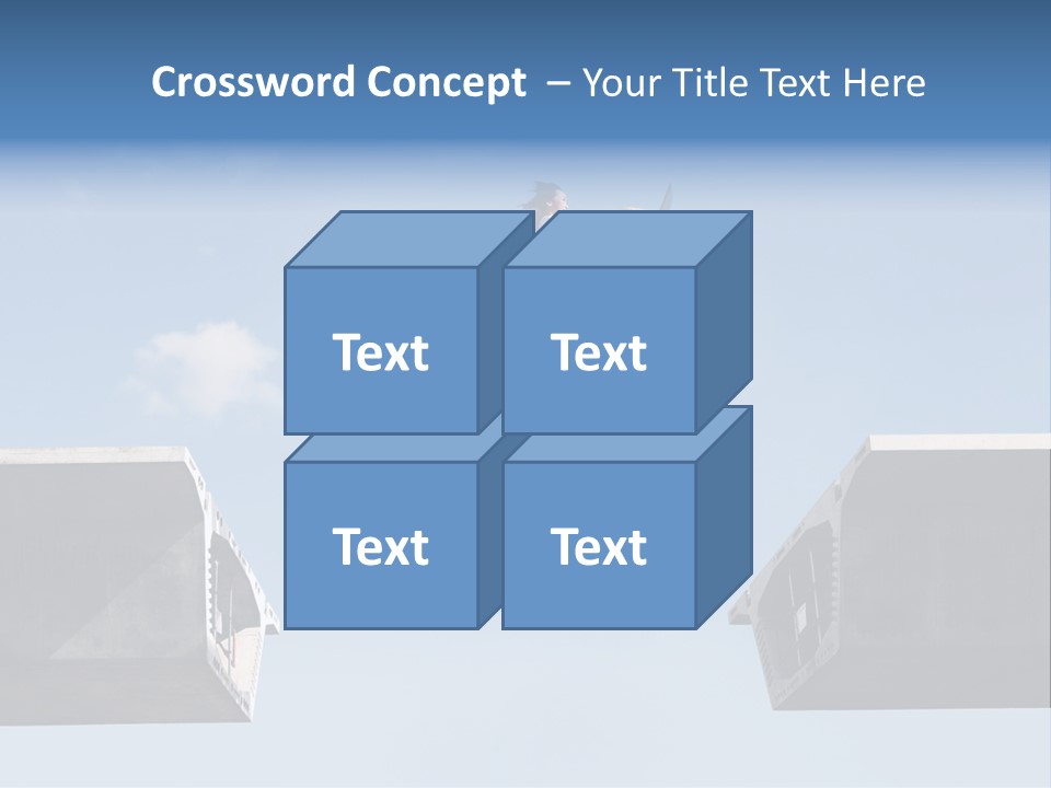 Woman Freedom Cloud PowerPoint Template