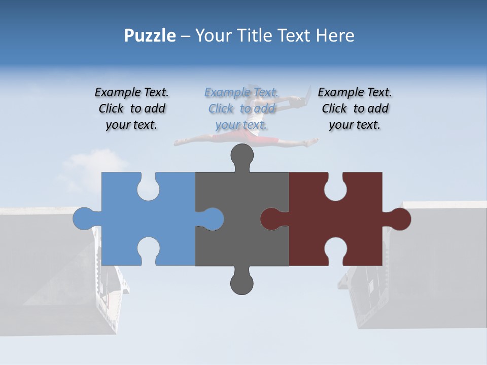 Woman Freedom Cloud PowerPoint Template