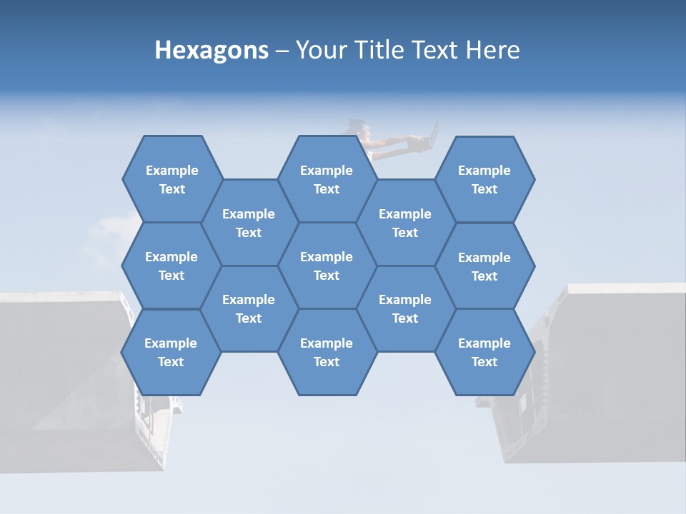 Woman Freedom Cloud PowerPoint Template