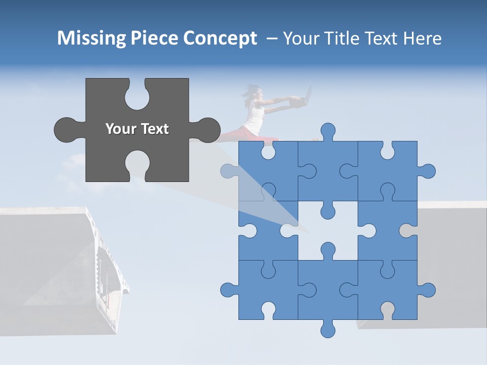 Woman Freedom Cloud PowerPoint Template