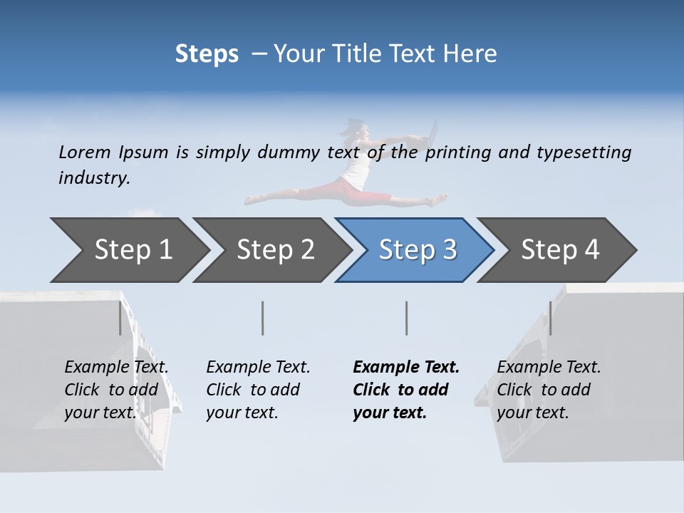 Woman Freedom Cloud PowerPoint Template