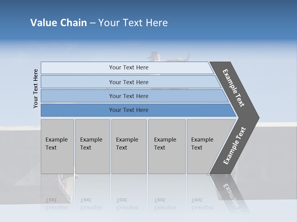 Woman Freedom Cloud PowerPoint Template