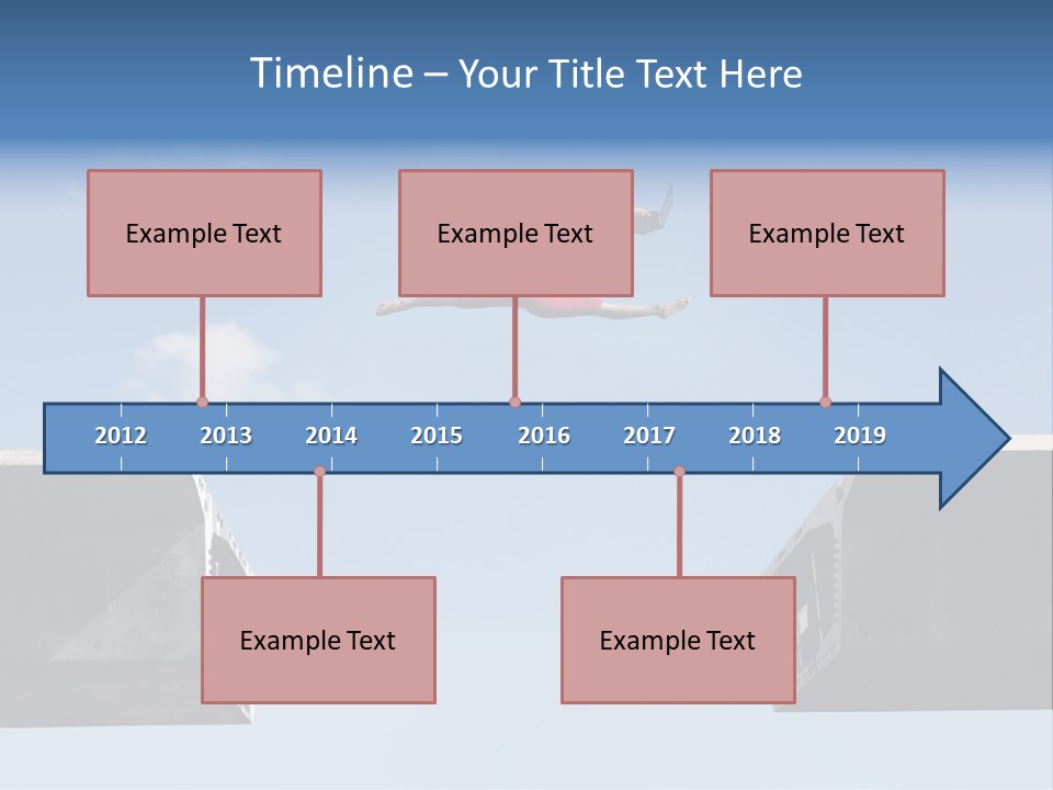 Woman Freedom Cloud PowerPoint Template