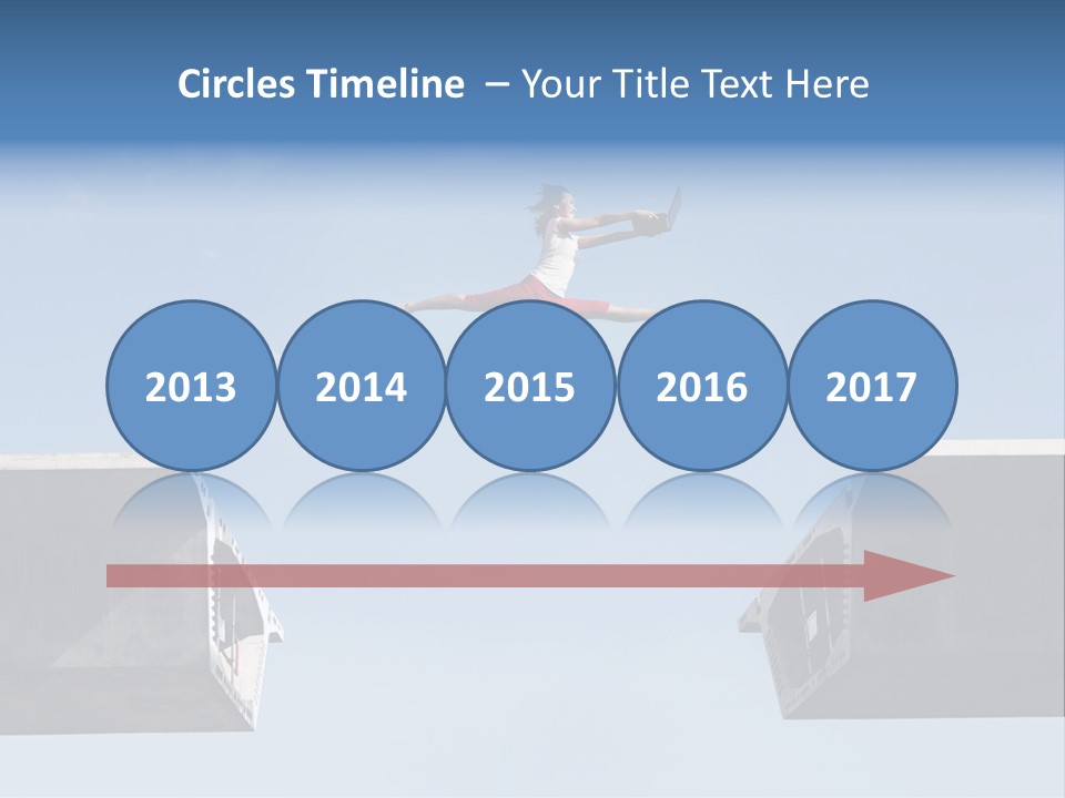 Woman Freedom Cloud PowerPoint Template