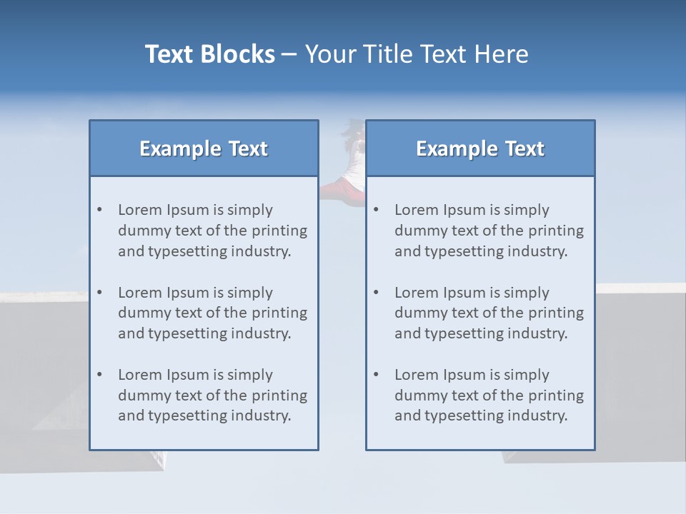 Woman Freedom Cloud PowerPoint Template