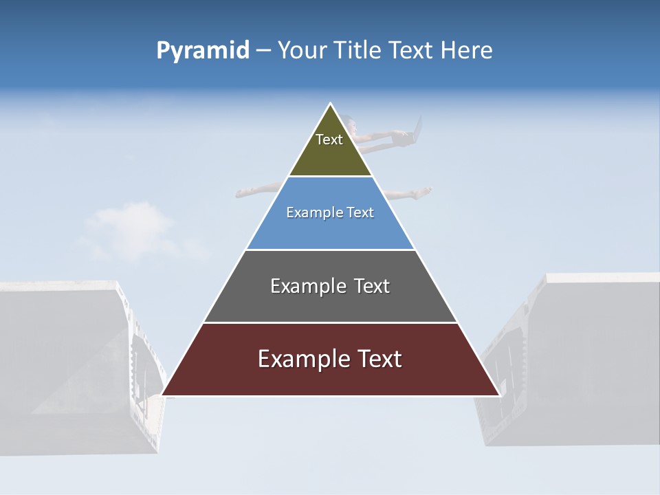 Woman Freedom Cloud PowerPoint Template