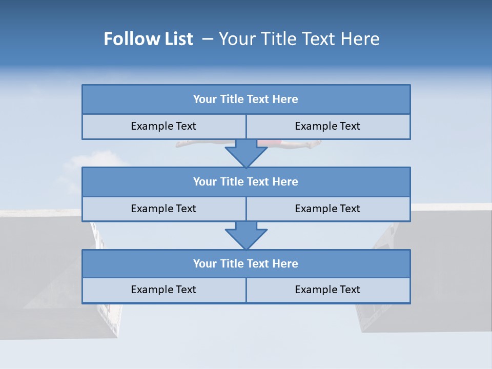 Woman Freedom Cloud PowerPoint Template