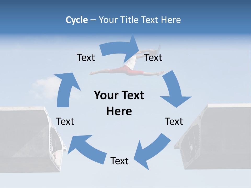 Woman Freedom Cloud PowerPoint Template