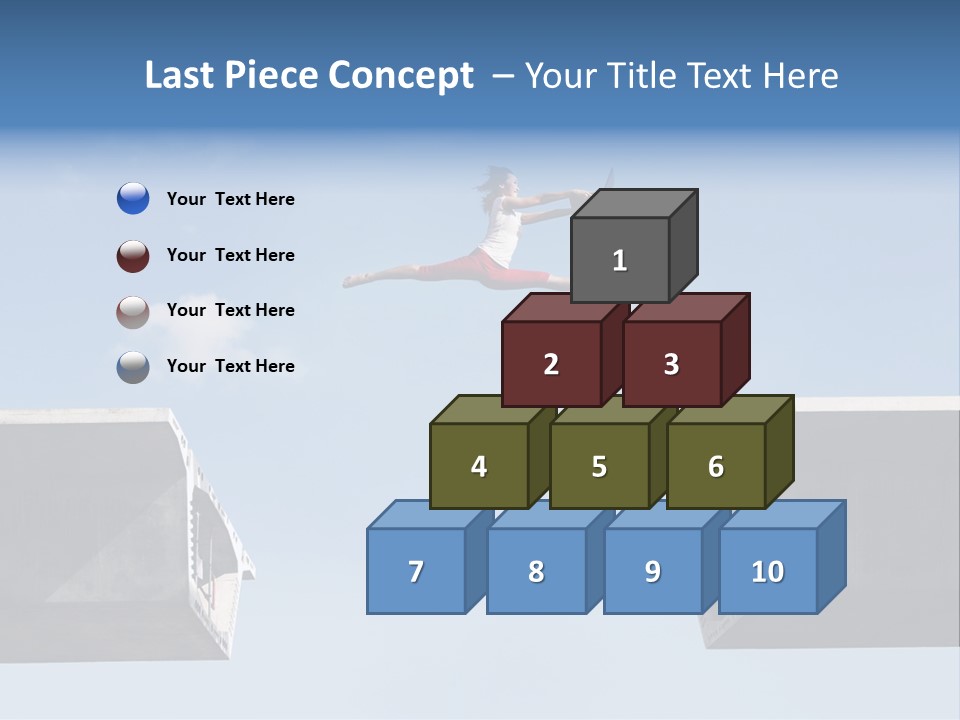 Woman Freedom Cloud PowerPoint Template