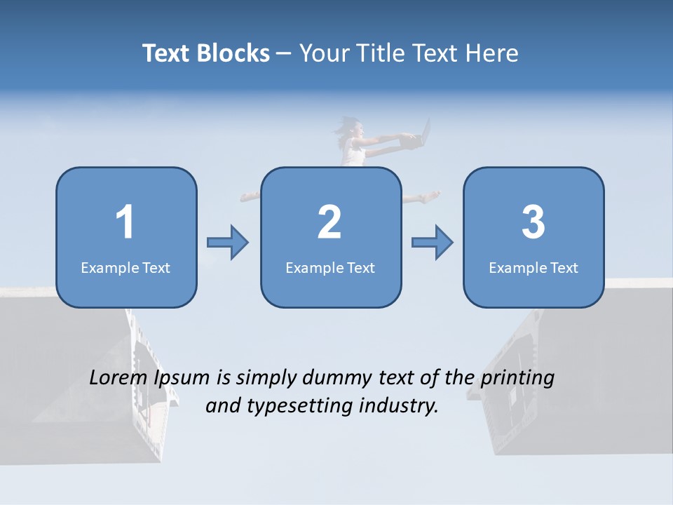 Woman Freedom Cloud PowerPoint Template
