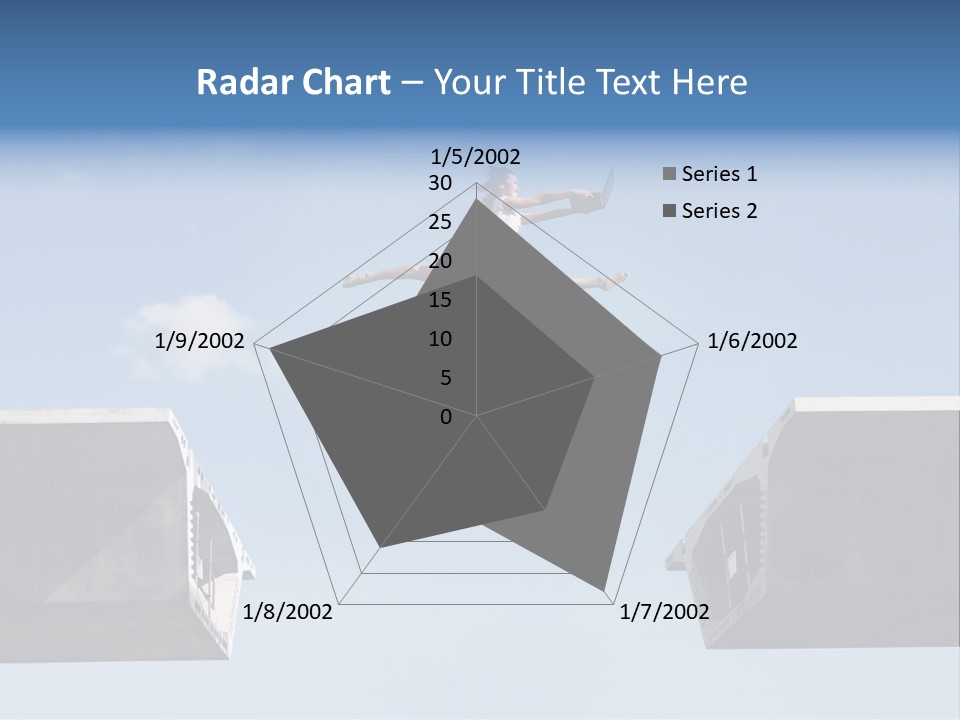 Woman Freedom Cloud PowerPoint Template
