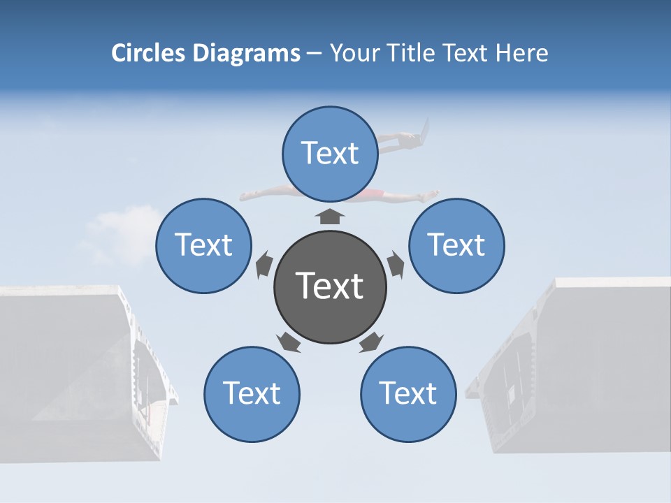 Woman Freedom Cloud PowerPoint Template
