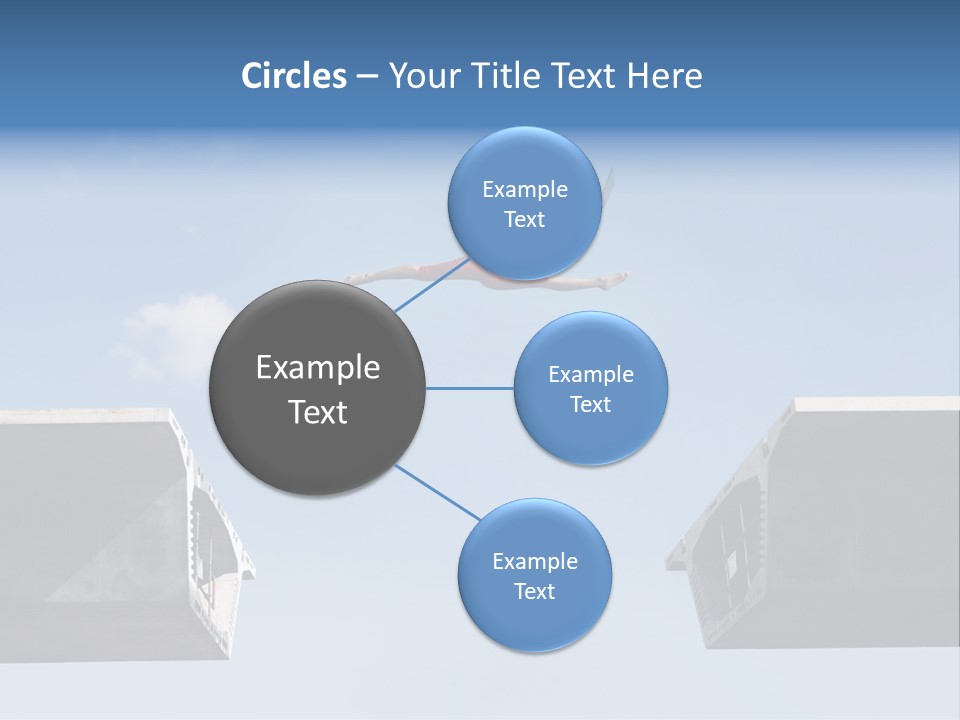 Woman Freedom Cloud PowerPoint Template