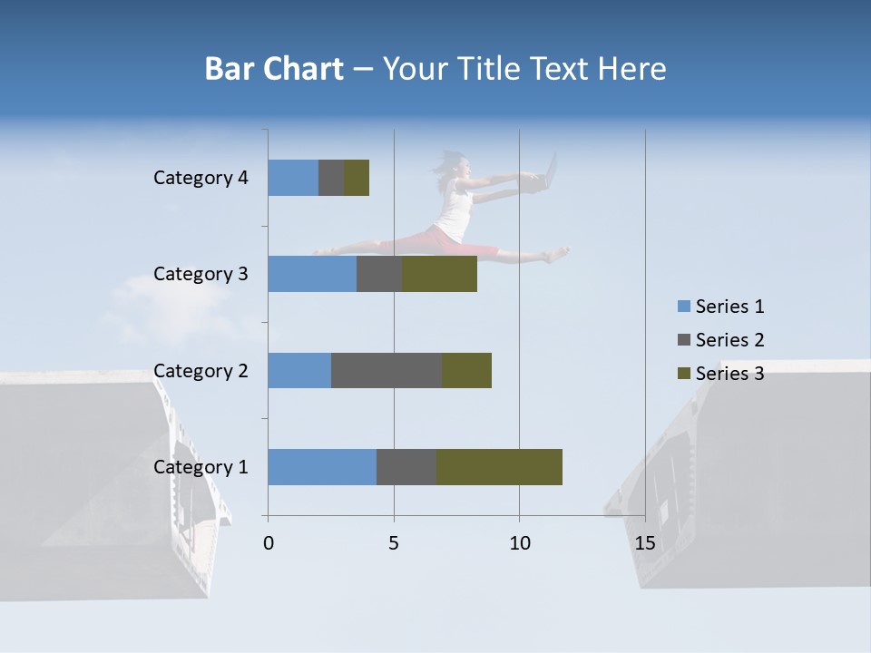 Woman Freedom Cloud PowerPoint Template