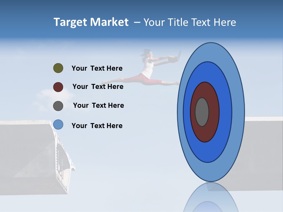 Woman Freedom Cloud PowerPoint Template