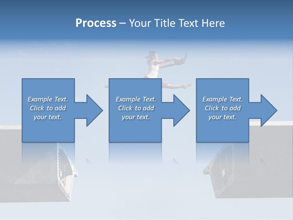 Woman Freedom Cloud PowerPoint Template