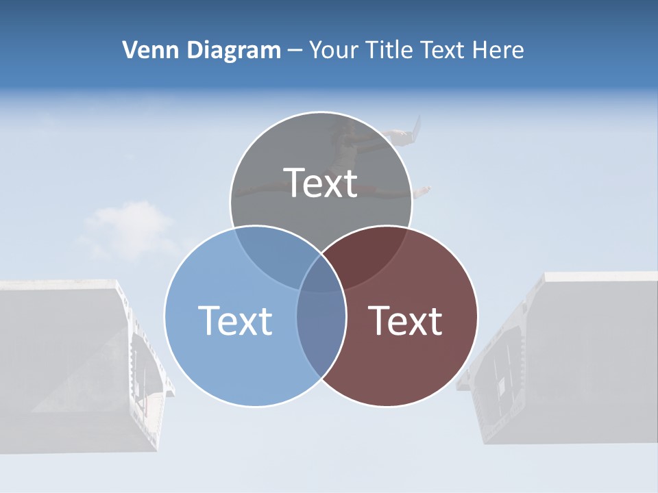 Woman Freedom Cloud PowerPoint Template