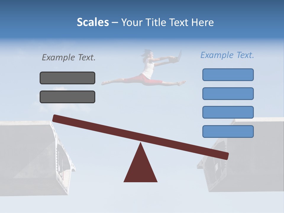 Woman Freedom Cloud PowerPoint Template